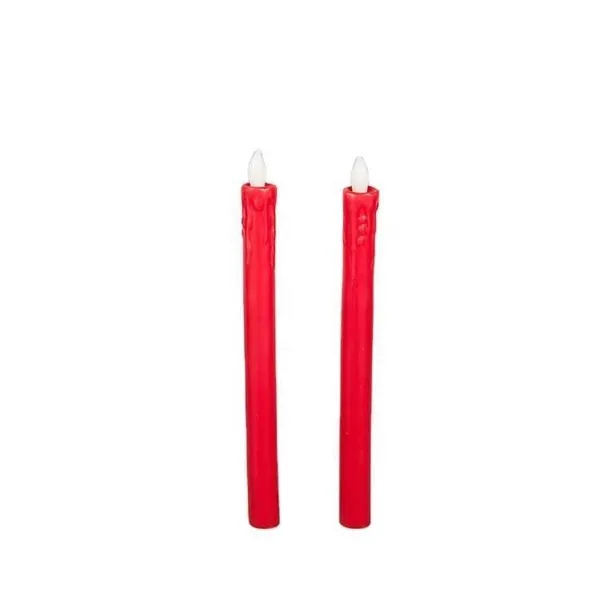 Wholesale Custom Design Table Dinner 8 Inch Battery Operated Flicker Led Taper Long Household Candles photo-2