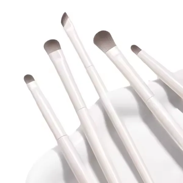 Wholesale 5 Pcs 8pcs Makeup Brush Sets Leather Bag Small Detailing Foundation Flat Eyeshadow Brushes for Eye Face Used Eyeliner photo-5