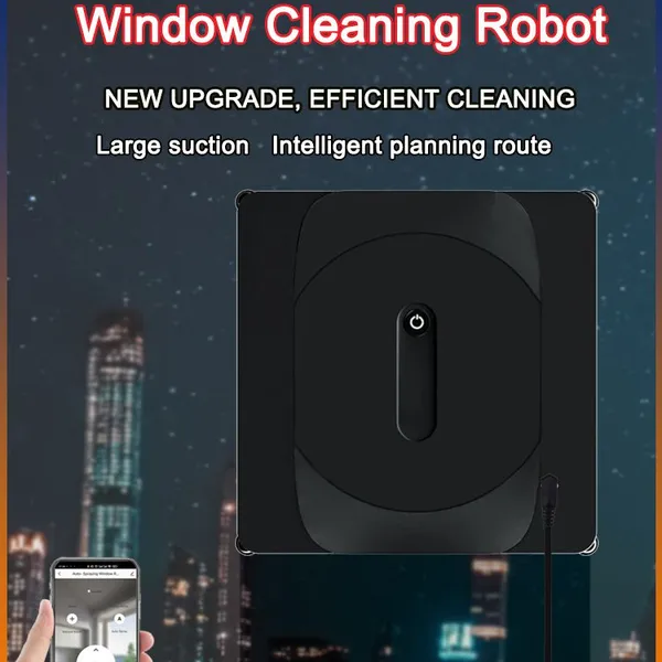 PUREROBO W-S8 Window Cleaning Robot Bluetooth And Remote Control Smart Glass Cleaning Machine UPS System One Touch Cleaning Easy To Use photo-4