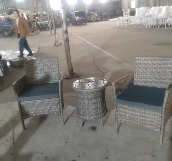 Factory Directly Supply Modern Rattan Garden Set Party Used Beer Iced Set With Waterproof Cushion photo-4