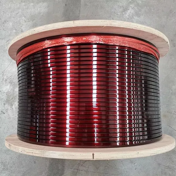 Class 220C High Purity Square Magnet Wire, Enameled Winding Wire for Electromagnetic Induction and Power Generation Equipment
