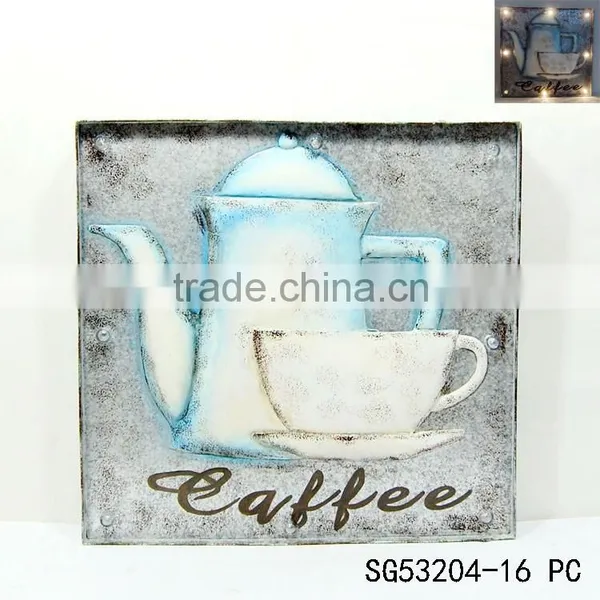 Wholesale Wrought Iron Wall Decor With Led Lights