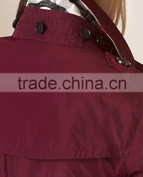 Women Winter Hooded Short Trench Coat photo-5