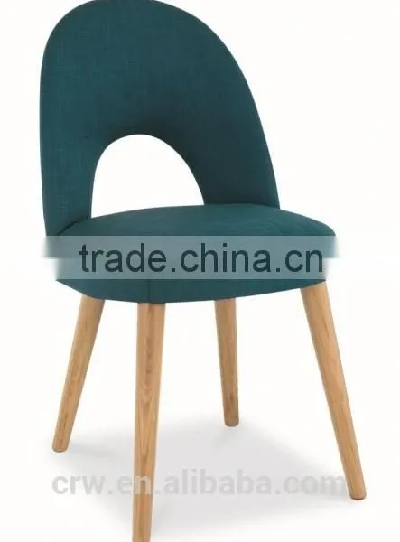 RCH-4124 Oak Aqua Fabric Upholstered Dining Chair photo-3