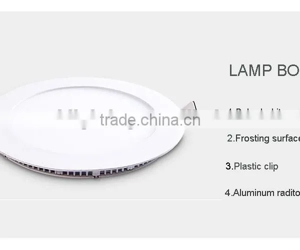 Factory Price 3W 4W 6W 12W Slim Round Ceiling LED Panel Light photo-3