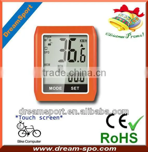 DCY-101 New Outdoor Touch-screen Wireless Cycle Computer/bike Computer of Bike Accesories With Speed/distance/odometer