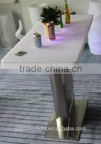 PE Plastic Big Bar Table With LED Light and Remote 120110B photo-4