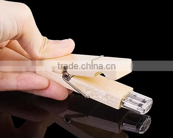 Wholesale 16gb Clip USB Stick Wood With Case photo-2