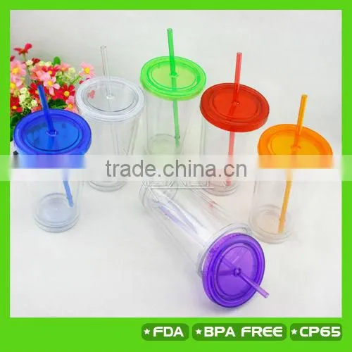 16OZ Double Wall Plastic Tumbler W Removable Bottom ,2014 NEWS!