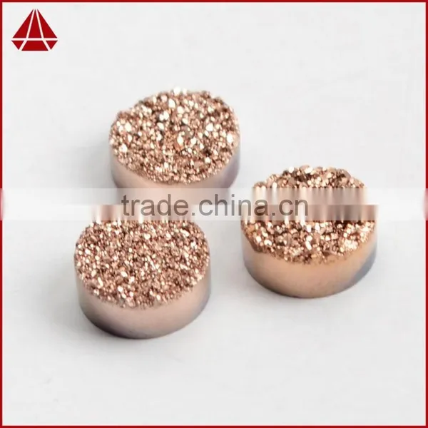 Cheap 10mm Round Purple Mauve Druzy Stones Cabochon Flat Back From Manufacture photo-5