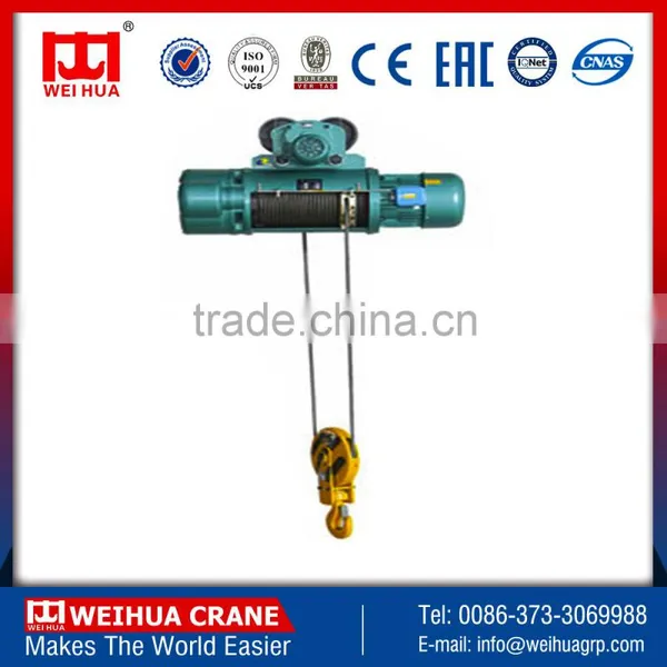 Henan Weihua Brand Wire Rope Motor Lifting Hoist for Sale photo-2