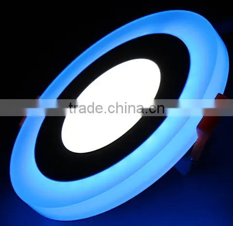 BIS Driver!!Blue/Red/Green/Pink Round Two Color Led Panel Light Faner photo-2
