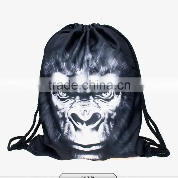 Durable Polyester Men Sport Drawstring Shoes Backpacks photo-4