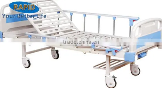 Single rocker manual hospital bed
