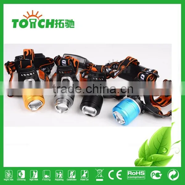 Top Quality LED Headlamp Emergency Lighting Night Searching Light Aluminum Alloy Rechargeable Head Torch photo-2