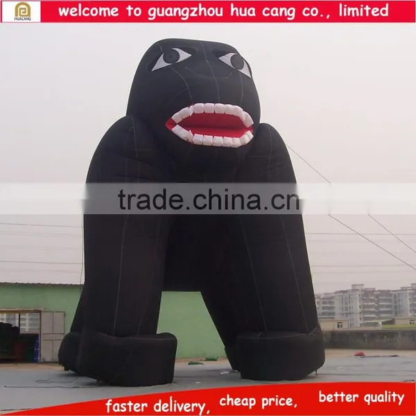 Advertising Inflatable Animals , Inflatable Gorilla , Black Inflatable Cartoon for Promotion photo-4