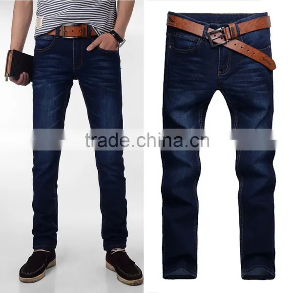 Custom Distressed Panelling Slim Cut Classic Retro Chic Popular High Rank 2015 New Style Fashion Men Jeans photo-6