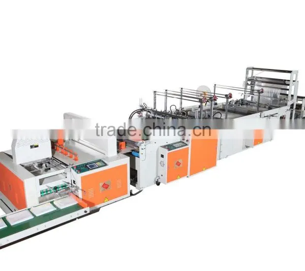 Servo Motor Driven Full Auto Garbage Bag Making & Folding Machine for T-Shirt Style & Flat Style photo-5