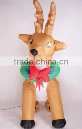 180CM Moving Head Inflatable Reindeer With Lights