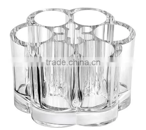 Acrylic Flower Lipstick Holder Acrylic Makeup Organizer Lipstick Brush Makeup Organizer