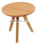 Ash Wood End Table Round Tea Table, Modern Design Furniture