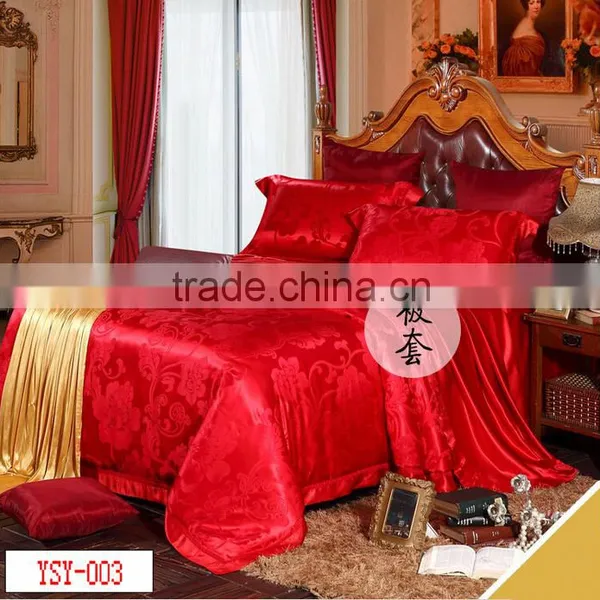 100% Silk 19mm Jacquard Queen Bedding Set photo-3