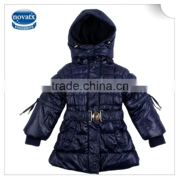 (F4509) 2-6y Three Colors Nova Winter Long Coats Down Wear Children Clothes Cold Winter Wear Down Jackets Baby Girls Coats