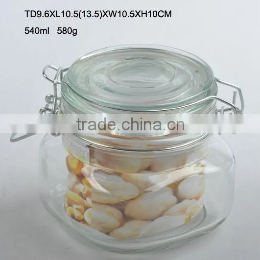 Glass Jar With Airtight Lid