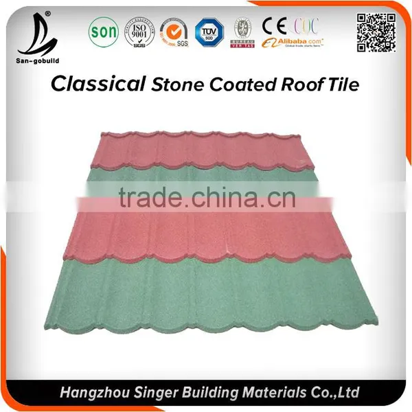 Building Material Lightweight Metal Roof Tile, Lightweight Stone Coated Roof Tile Material for Construction Material photo-3