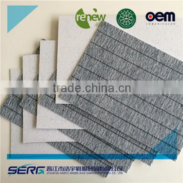 Waterproof Striped Insole Fiber Board for Soccer Shoes