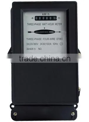 DT862 three-phase electromechnical ac active electric energy meter