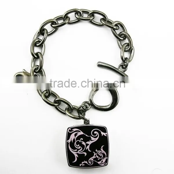 Metal Square Shaped Solid Perfume Container /lip Gloss Bracelet, Various Design, OEM Designs Accepted.<DHCA9024> photo-2