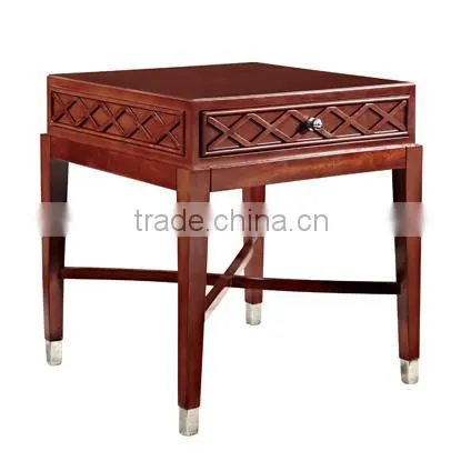 Simple Sapeli Table Hotel Restaurant Furniture Side Table Coffee Table