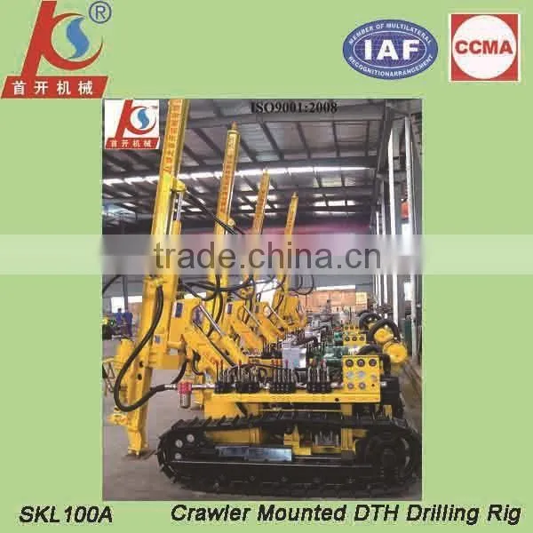83-130mm Hole Crawler Dth Double-cylinder Diesel Engine Drilling Rig Machine photo-2