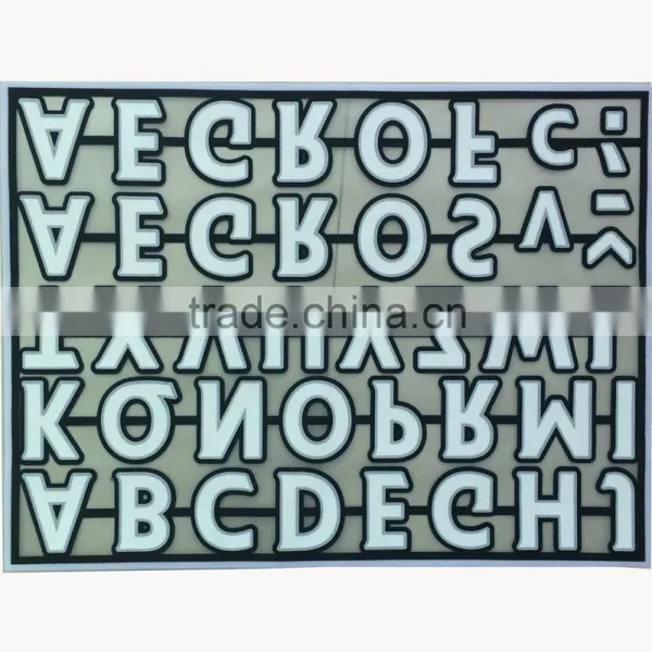 Factory Direct Garment Usage Flock Heat Transfer Letters Fabric Stickers photo-2