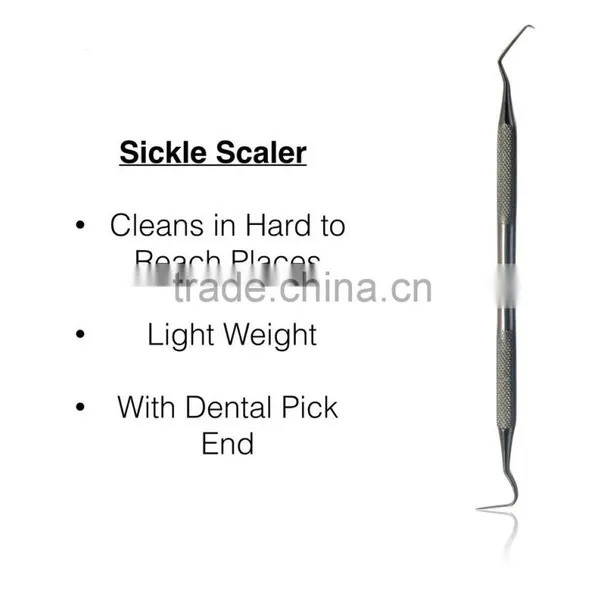 Dental Instruments Dentist Tool Kit Set of 4 Pieces With Leather Case photo-4