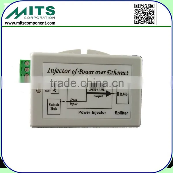 17W/48V 1 Port DC Input PoE Injector for IP Phone, IP Cam, AP, Security & Networking Devices photo-6