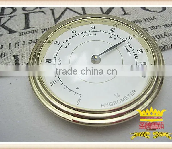 Three rings of gold, gold plated hygrometer hygrometer