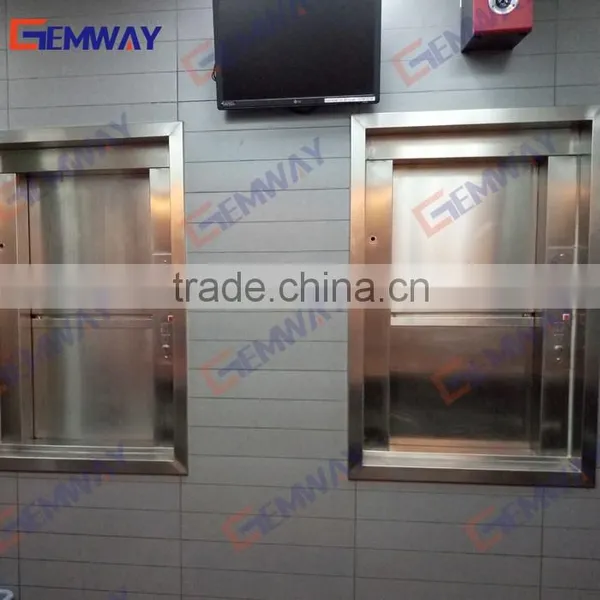 304 stainless steel cabin Kitchen elevator lift