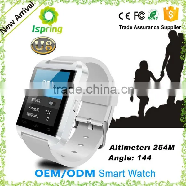 New Fashion Touch Screen Silicone Band U8 Pro Smart Bluetooth Watch photo-2
