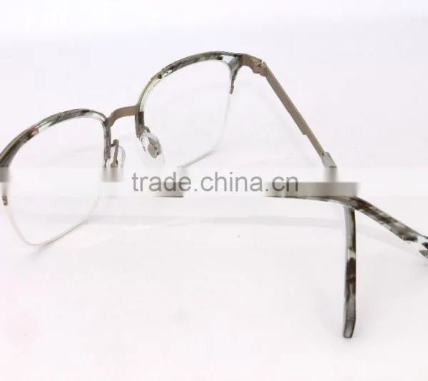 G3623 Transparent Yellow Custom Half Rim Eyeglass Frames For Women photo-5