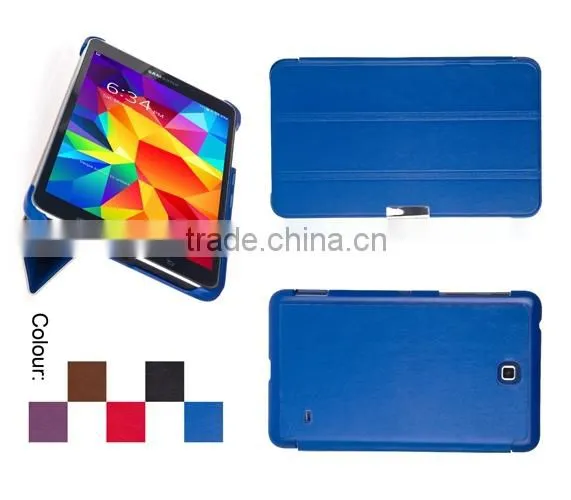 pu Leather Wallet for Samsung Galaxy Note 4 With Genuine Leather for Tap 4, T2300