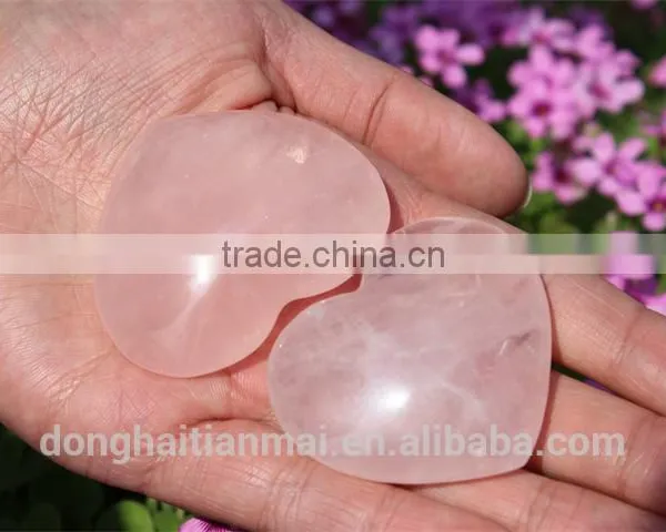 Wedding Favors Wholesale Natural Rose Quartz Crsytal Hearts photo-3