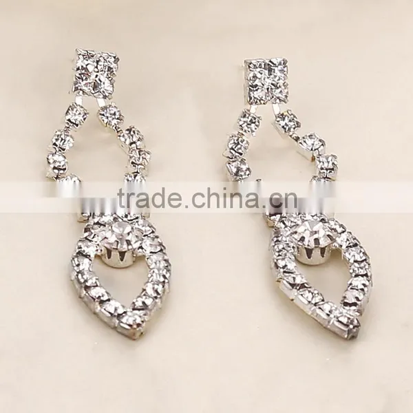 High Quality Fashion Model Elegant Bride Jewelry Set Big Statement Necklace Earring photo-5