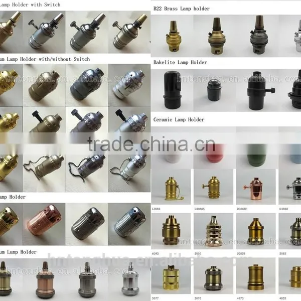 New Product Wholesale Edison Metal Iron Lamp Holder Bulb Pendant Light Lamp Holder E26/E27 photo-6