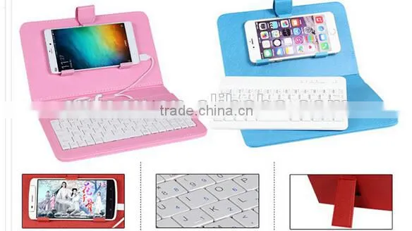 High Quality Wireless Bluetooth Keyboard With Phone Case / Phone Keyboard / Cell Phone Bluetooth Keyboard photo-2