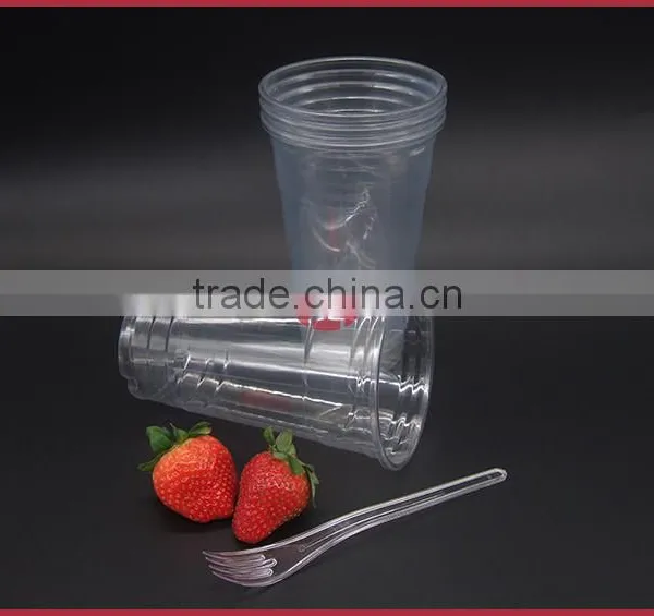 Beverage Cups for Cold Drink Plastic PET Disposable Cups 24oz photo-5