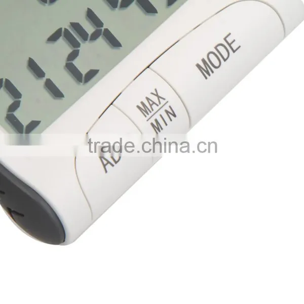 Electronic 2015 New LCD Digital Temperature Tester Wireless Thermometer Hygrometer Temperature Humidity Meter Clock w/ Magnetic photo-5
