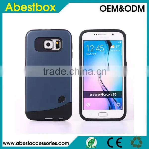 Cobblestone Design TPU+PC Hard Case Shockproof Protective Cover Cases For Samsung Galaxy S6 G920 Mobile Phone photo-3