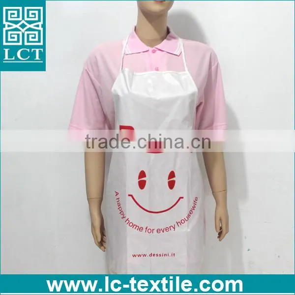 Italian Promotional Cheap Price Kicthen Bib Women White Plastic Apron photo-2